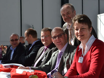 v.l. Frank Mederlet, Dr. Roland Adelmann, Ralf Oettershagen, Jürgen Rogowski, Peter Brachmann, Anke Vetter